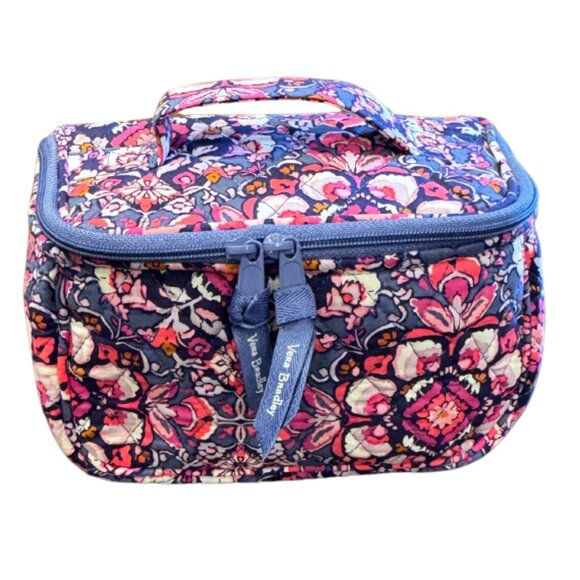 Vera Bradley Travel Cosmetic Magenta Medallion - Picture 1 of 6